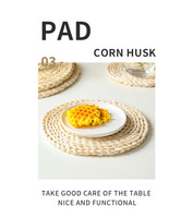 Nouveau Tapis de Table en Rotin au Design Moderne, Antidérapant et Anti-Chaleur pour Cuisine Domestique, Hôtels et Restaurants Occidentaux, Tapis Décoratif Durable