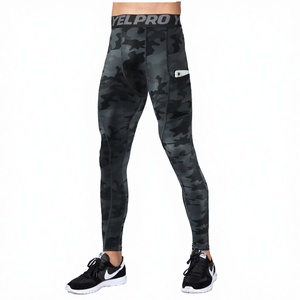 <b>Tights</b> Basketball <b>Compression</b> Training Leggings GYM Suit Running Custom Logo Spandex/Nylon Base Layer <b>Men</b> Pants 20pcs High Waist - Product Image 3