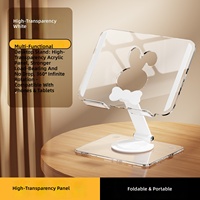 Support universel réglable en acier au carbone pour tablette iPad, support de bureau 360° °   Support rotatif