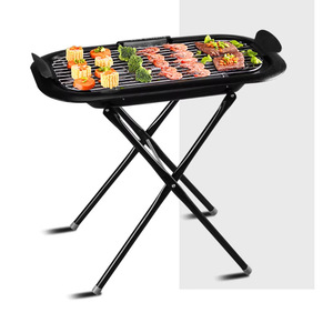 <b>Electric</b> BBQ Grill 60x28x63 Smokeless Flat <b>Pan</b> Home Outdoor Cooking - Product Image 1