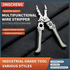 Heavy-Duty CE Wire Stripper With Adjustable Stopper Up-graded Safety Lock Wire Pliers Hand Tools