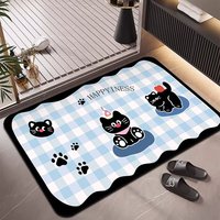 Tapis de sol de salle de bain en boue de diatomée HM, doux, séchage rapide, absorbant, antidérapant, 2,5 mm, logo personnalisé, marque privée, OEM, ODM