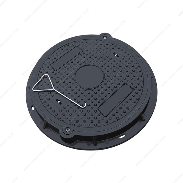 JINMENG Поставщик продукции высокого качества EN124 SMC композитные крышки люка горячая Распродажа санитарных крышек люка