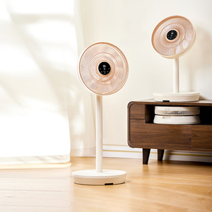 2026年式 折りたたみ式 高さ調節可能 床置き型 振動式スタンドファン リモコン付き - Product Image 1