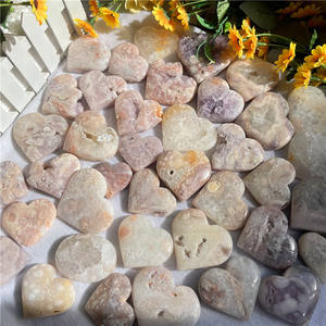 قلب من الجوزي من الجشمت الكريستالي الوردي الطبيعي بسعر الجملة مرتفع الطلب يصلح كهدية للزفاف وشفاء الألم - Product Image 3