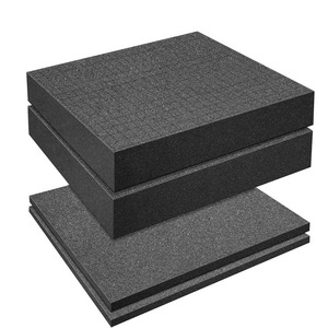 Đen Polyurethane bọt chèn cho các trường hợ<span class=keywords><strong>p</strong></span>, cuttable đóng gói đệm cho hộ<span class=keywords><strong>p</strong></span> công cụ, máy ảnh, hàng thủ công và lưu trữ - Product Image 1