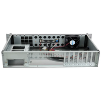 Harga grosir 2u Rackmount 250mm kedalaman Chassis Server Mini ITX Server Case