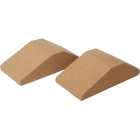Bloc de squat en forme de cale, brique de yoga, aide à la remise en forme, protection des genoux, haute densité, résistant à l'abrasion, style papier de verre, accessoire sportif
