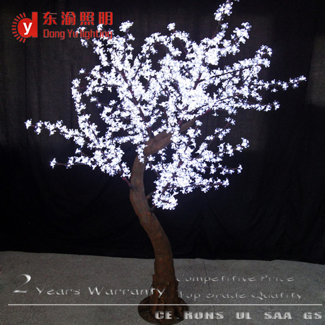 2m Super Quality Outdoor Artificial Christmas Light Outdoor Commercial Tree RGBW Color Changing Led Cherry Tree