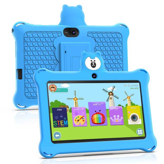 Cheap 7 Inch Educational Tablet for Kids 4gb Ram+32gb Rom 1024*600 Ips Children Tablet Android