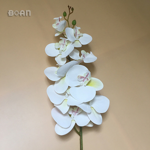 3D in lụa nhân tạo cảm ứng thực sự hoa 9 đầu bướm Bướm Phong Lan forwedding trang trí - Product Image 4