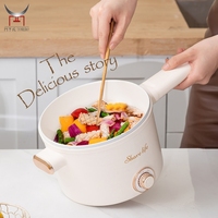 New Household Kleiner Kochtopf Schlafsaal Nudelsuppe Topf Dampf Braten All-in-One Multifunktion aler Antihaft-Hot Pot