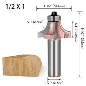 Công nghiệp cấp 4 lưỡi tròn góc chế biến gỗ phay cắt tỉa bit r Cắt góc Bộ định tuyến bit Máy khắc cuối nhà máy - Product Image 2