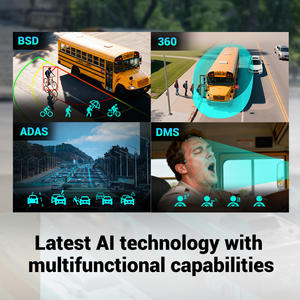 جهاز تسجيل فيديو رقمي متنقل STONKAM بـ4 قنوات ودقة 1080 بكسل للحافلات المدرسية مع نظام مراقبة السائق ونظام مساعدة السائق ونظام مراقبة النقطة العمياء ونظام مراقبة المحيط ونظام تتبع GPS لإدارة الأساطيل - Product Image 3