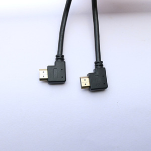Cable HDMI macho a macho, Cable de transmisión de vídeo de alta definición, Cable de datos para conexión de Monitor de ordenador, Cable de cobre con curva de 90 grados - Product Image 4