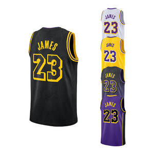 2025 новая сшитая баскетбольная майка Los Angeles 23 James - Product Image 6