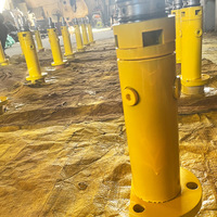 Cylindre hydraulique à double effet monté sur bride inférieure pour machines de construction, presses et applications industrielles lourdes