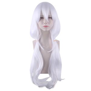 Femme Halloween Danganronpa <span class=keywords><strong>Angie</strong></span> Yonaga Longue Perruque de Costume Blanche Ondulée GAHC-011 - Product Image 2