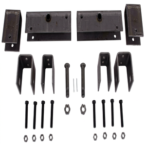 Kit de suspension d'essieu tandem pour ressorts à glissière de 2 po, essieux de remorque 5.2K-8K, comprend des supports de 3 po de large, des égaliseurs de 12 po et des boulons à œil de ressort de 9/16 po - Product Image 1