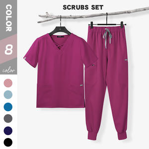 Respirant hôpital élastique Yoga ceinture femmes gommage ensemble gommages uniformes médical gommages infirmière - Product Image 1