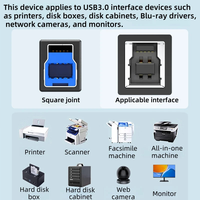 Imprimante haute vitesse USB 3.0 A mâle vers USB 3.0 B Type A mâle vers B mâle Câble d'imprimante usb c vers type b 3.0 1m 3m 5m