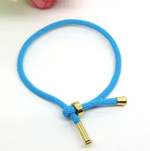 Bracelets personnalisés en corde réglable, plusieurs couleurs, bijoux à breloques, d'amitié, fait sur mesure