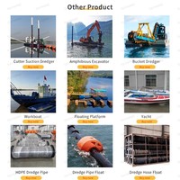 Draga de succión con bomba de chorro a diésel, motorizada, 18 m de profundidad, 240 m³/h de capacidad, barco de succión de arena, marca SHINING