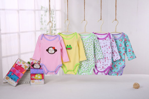 Vêtements pour bébés en gros, bodies pour nouveau-nés, vêtements pour garçons et filles, combinaison 100% coton, cadeau, lot de 5, imprimé, broderie, fermeture à boutons pression - Product Image 3
