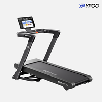 YPOO produsen mesin olahraga lari kebugaran HD TFT layar besar angsuran mudah mesin treadmill listrik M7