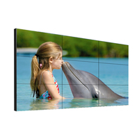 Mur vidéo LCD le plus populaire 55 pouces 46 pouces 0.88mm écran TV 2x2 large LED intérieur 3x3 mur vidéo mur d'affichage de signalisation numérique