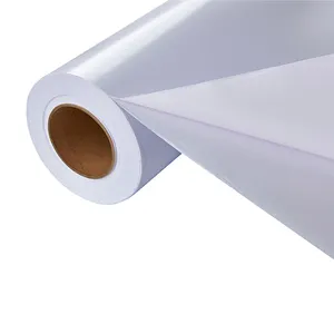 Commercio all'ingrosso adesivo in vinile materiale pigmentato adesivo in Pvc lucido opaco stampa auto adesivo in vinile bianco