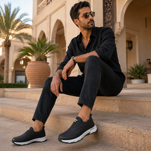 Mocassini Uomo Personalizzati Pelle PU Impermeabile Slip On Fascia Elastica Platform Imbottita Preghiera Dubai - Product Image 3