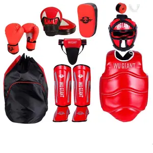 Sanda Proteção Protective Gears Set TKD MMA Boxe e treinamento kick boxing proteger conjuntos de guarda engrenagem para adultos e crianças