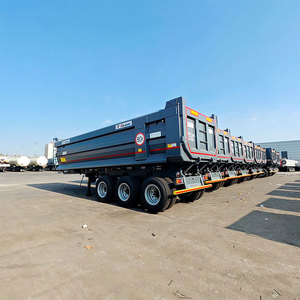 Semirimorchio HOWO con Cassone Ribaltabile Posteriore da 100 Tonnellate in Acciaio con Sistema di Sollevamento Idraulico Rimorchio per Carichi di Grande Capacità - Product Image 4