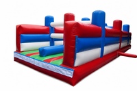 Pista de Obstáculos Inflable Comercial, de PVC Resistente, para Adultos y Niños, Juego de Carreras, Diversión para Eventos al Aire Libre y Carnavales