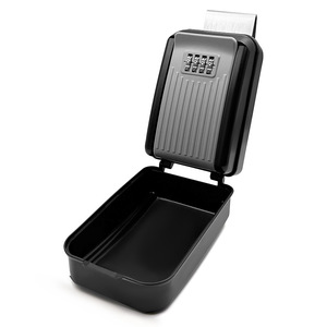 <span class=keywords><strong>Caja</strong></span> de Seguridad Impermeable para Ventana de Auto, Uso Interior y Exterior, Combinación de 4 Dígitos, Aleación de Aluminio Resistente, Color Gris/Plateado, Marca AJF - Product Image 1