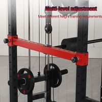 Barre de traction multi-prise Comercial Power Cage Squat Rack, barres de sécurité réglables, musculation pour la salle de sport à domicile