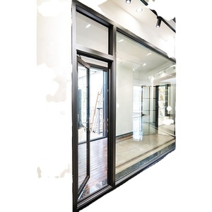 Aluminum#110 Grey 1.4mm Hidden Drainagev Stainless Steel Screen 6mm+20A+6mm Thermal Break Double Tempered Glass Casement Window - Product Image 3