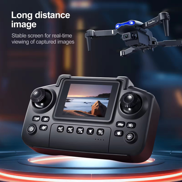New Cheap E99/E88 Pro Max Drone with gps Screen Remote Control 4K HD Dual Camera Foldable Helicopter Mini Beginners drone