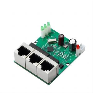 Papan saklar Ethernet <span class=keywords><strong>3</strong></span> port ODM 100Mbps modul saklar jaringan Internet PCB sakelar Ethernet untuk pekerjaan kantor rumah - Product Image 1