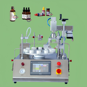 Neue Desktop Rotary ätherische Öl Augentropfen Flüssig kleber Füllglas Kleine Flasche Blut röhrchen Fläschchen Reagenz Füll kappe Maschine - Product Image 1