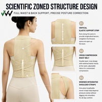 Ceinture de protection lombaire élastique personnalisée en Spandex pour corriger la posture et soutenir le haut du dos en cas de hernie discale