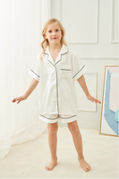 Ensemble pyjama Fung 3034 à manches courtes et pantalon court pour la nuit de noces, vêtements pour femmes, 80% polyester et 20% élasthanne