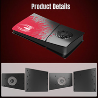 Nouvel arrivage de plaques noires de coque de remplacement en ABS Spider Premium avec évent de refroidissement pour Playstation5 Slim Digital Edition