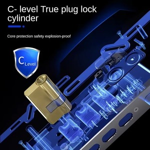 Kỹ Thuật Số Tuya 3D Nhận Dạng Khuôn Mặt Thông Minh Cửa Khóa Với Máy Ảnh Và Vân Tay Điện Wifi Tuya Thông Minh Khóa Cửa Khóa Nhà Thông Minh - Product Image 5