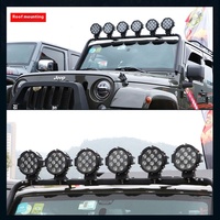 Luz de Trabajo LED de 7 Pulgadas y 72W 12V para Autos y Motocicletas, Nueva Barra Delantera Modificada para Vehículos Todoterreno, Foco de Techo de 7 Pulgadas y 51W, Nuevo