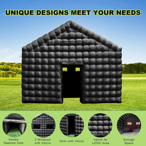 عملاقة خارجية من بولي كلوريد الفينيل قابلة للنفخ للإعلان خيمة بإضاءة ليد قوس ملهى ليلي لأنشطة الحفلات الكبيرة - Product Image 4