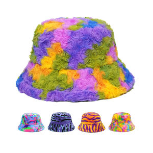 <span class=keywords><strong>2025</strong></span> Mới Đến Mùa Thu Mùa Đông Sang Trọng Tie Nhuộm Lông Xô Hat Ngoài Trời Thời Trang Ấm Áp Đầy Màu Sắc Ngư dân Hat Cho Phụ Nữ - Product Image 2