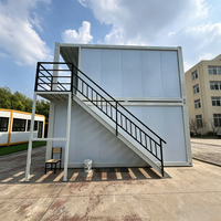 Structure de maison conteneur préfabriquée en acier de 20 pieds, démontable - Cadre de maisonnette préfabriquée en kit, portable, pour maison modulaire
