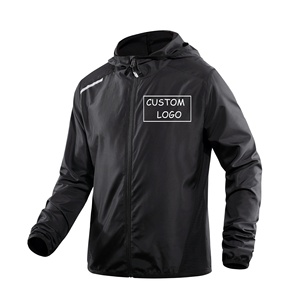 OEM Custom Logo <strong>Summer</strong> Lightweight Windbreaker <strong>Jacket</strong> <strong>Men</strong> Breathable Hooded Running <strong>Jacket</strong> | <strong>Men's</strong> Outdoor Sport <strong>Jackets</strong> - Product Image 1